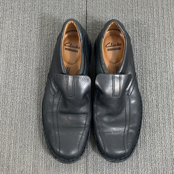 Clarks Collection Loafers Men's Size 8 M Black Leather Escalade Step Slip on - Picture 4 of 13